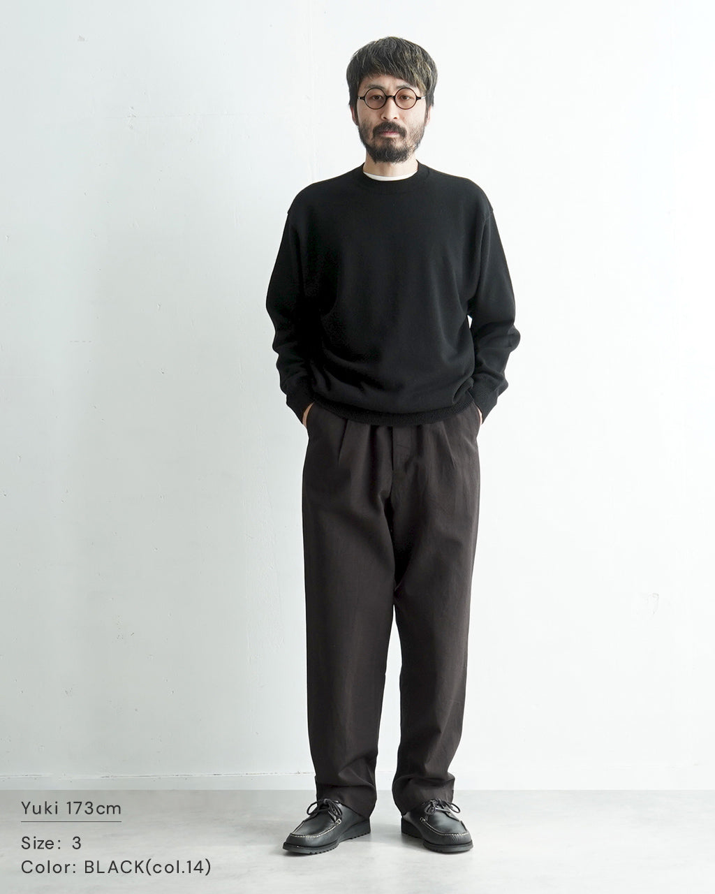 YONETOMI NEW BASIC ヨネトミニューベーシック  ニュー ベーシック カシミヤ ニット NEW BASIC CASHMERE KNIT P/O 95-244-022【送料無料】