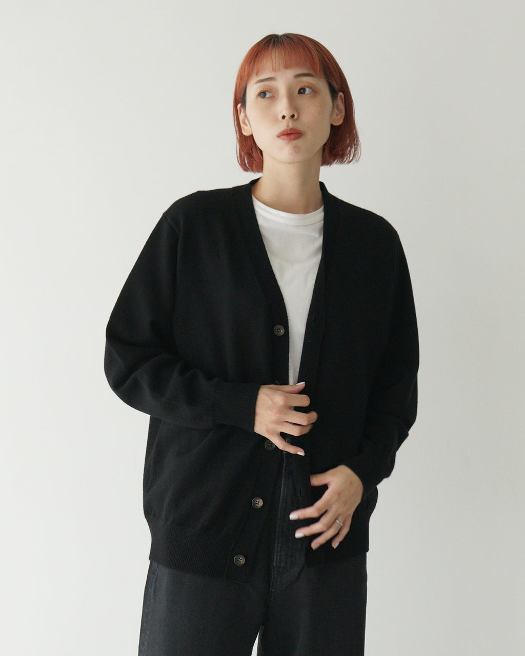 YONETOMI NEW BASIC ヨネトミニューベーシック カシミヤ ニット カーディガン NEW BASIC CASHMERE KNIT C/D 95-244-023s【送料無料】【クーポン対象外】