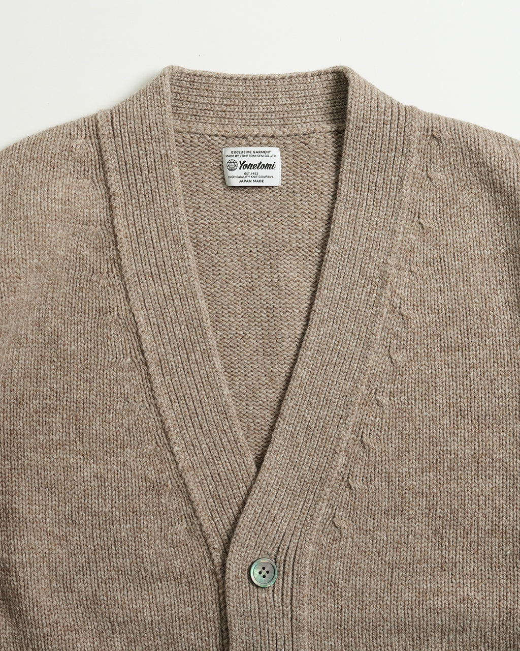 【SALE！20%OFF】Yonetomi ヨネトミ ソフト ラム ウール ニット カーディガン SOFT LAMB WOOL KNIT C/D 95-244-027【送料無料】