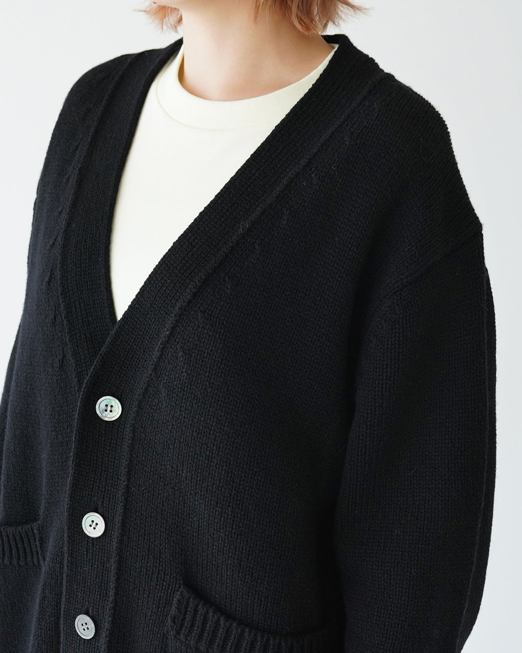 【SALE！20%OFF】Yonetomi ヨネトミ ソフト ラム ウール ニット カーディガン SOFT LAMB WOOL KNIT C/D 95-244-027【送料無料】