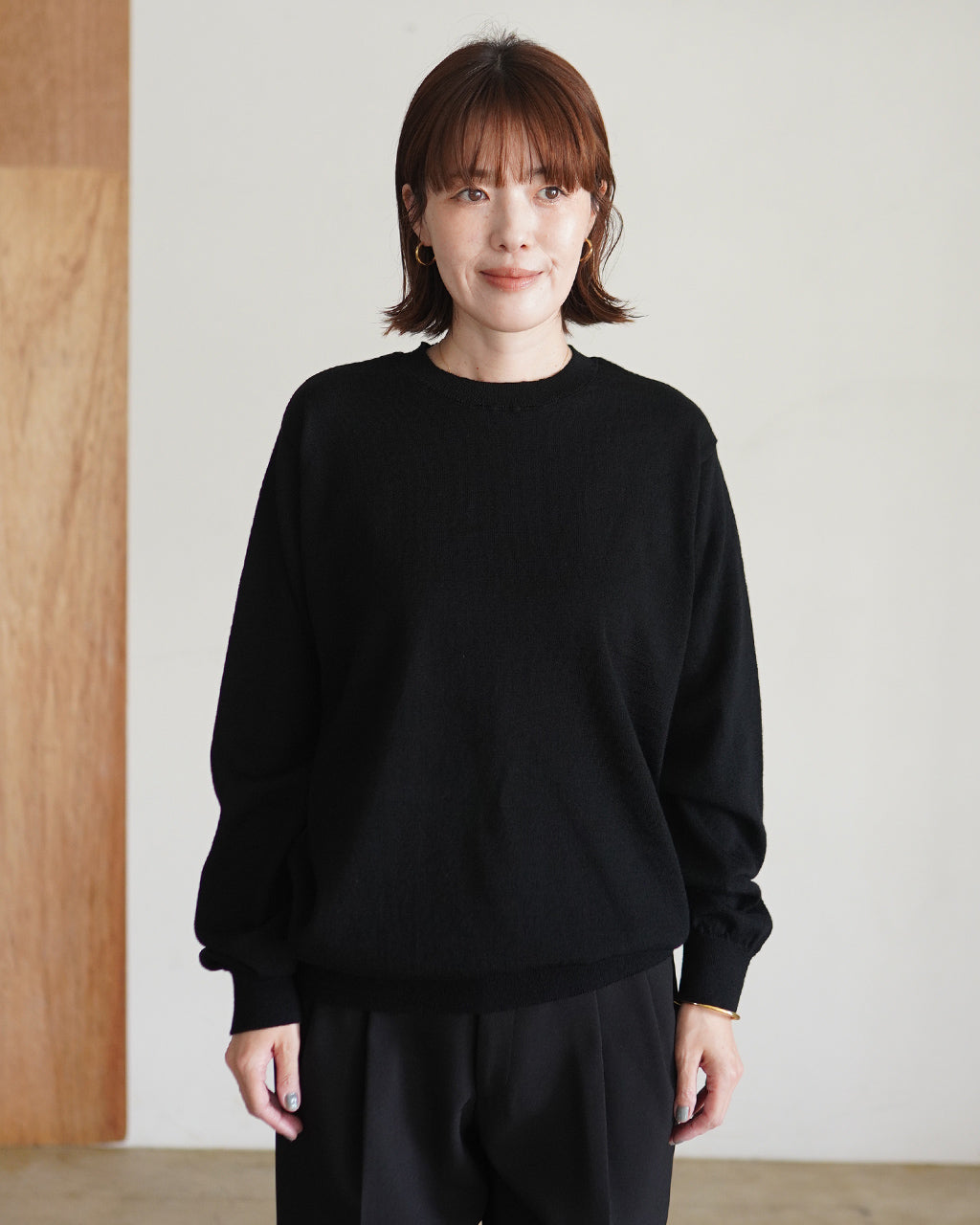 HIGH TWIST WOOL KNIT PULLOVER 95-264-005
