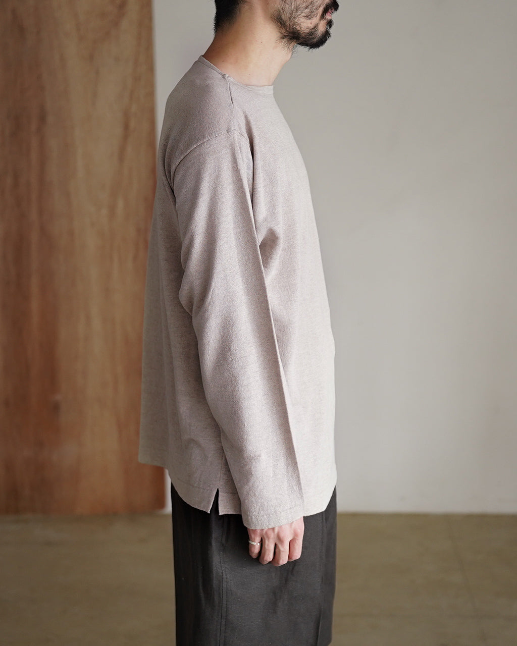 AMA LINEN BASQUE KNIT PULLOVER 95-262-018