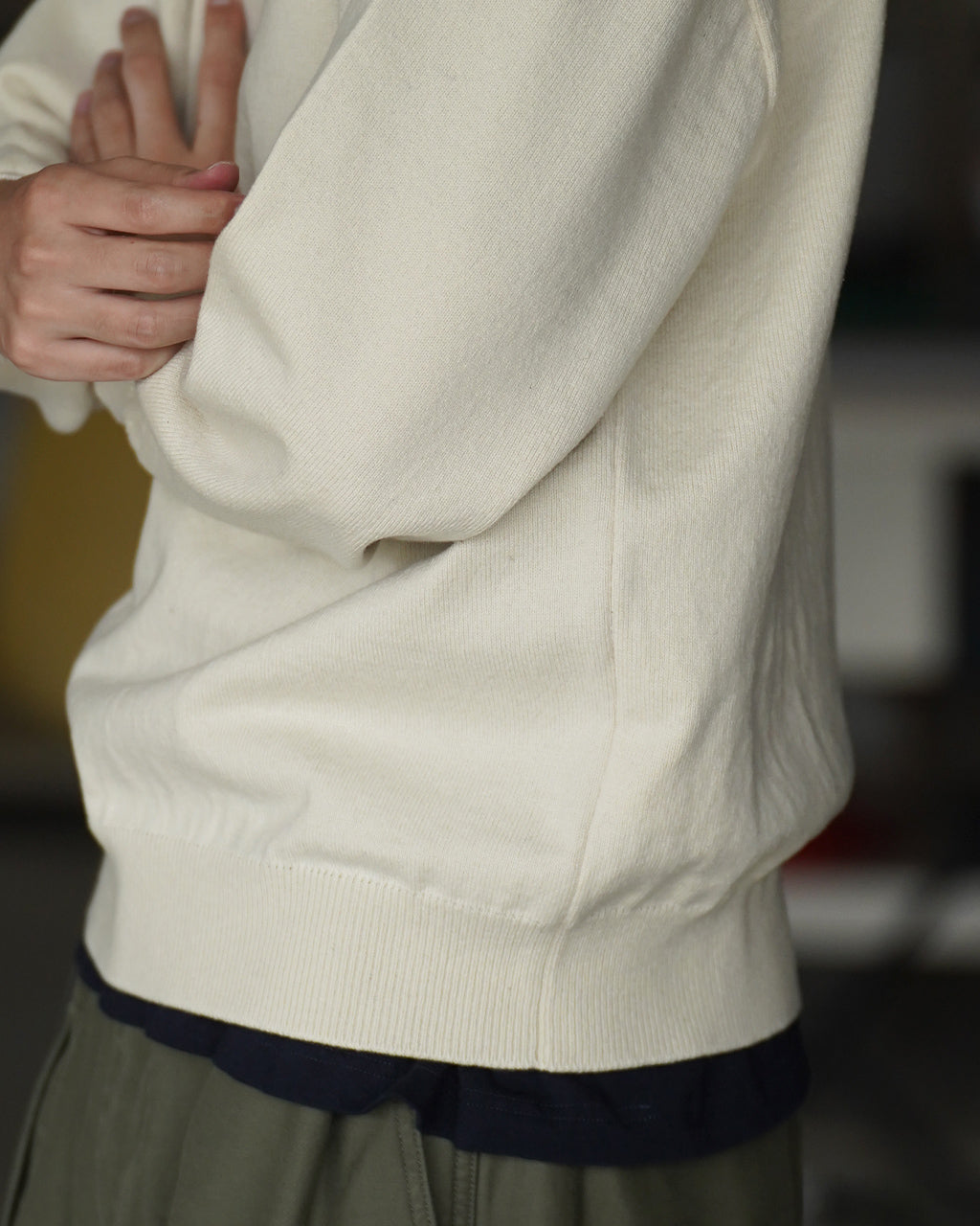 ヨネトミ Yonetomi リジッド カシミア ニット プルオーバー RIGID