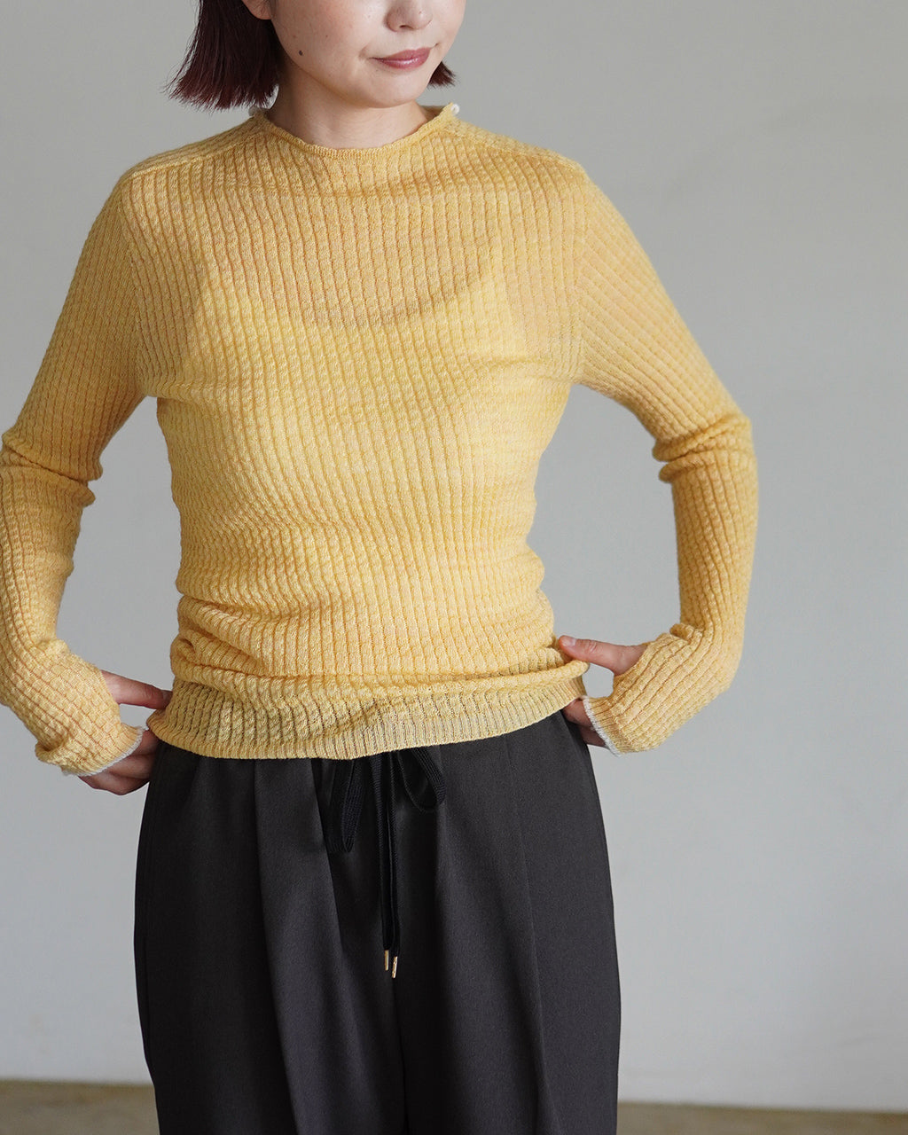 ARRANGEMENT RIB WOOL INNER YL26-K014