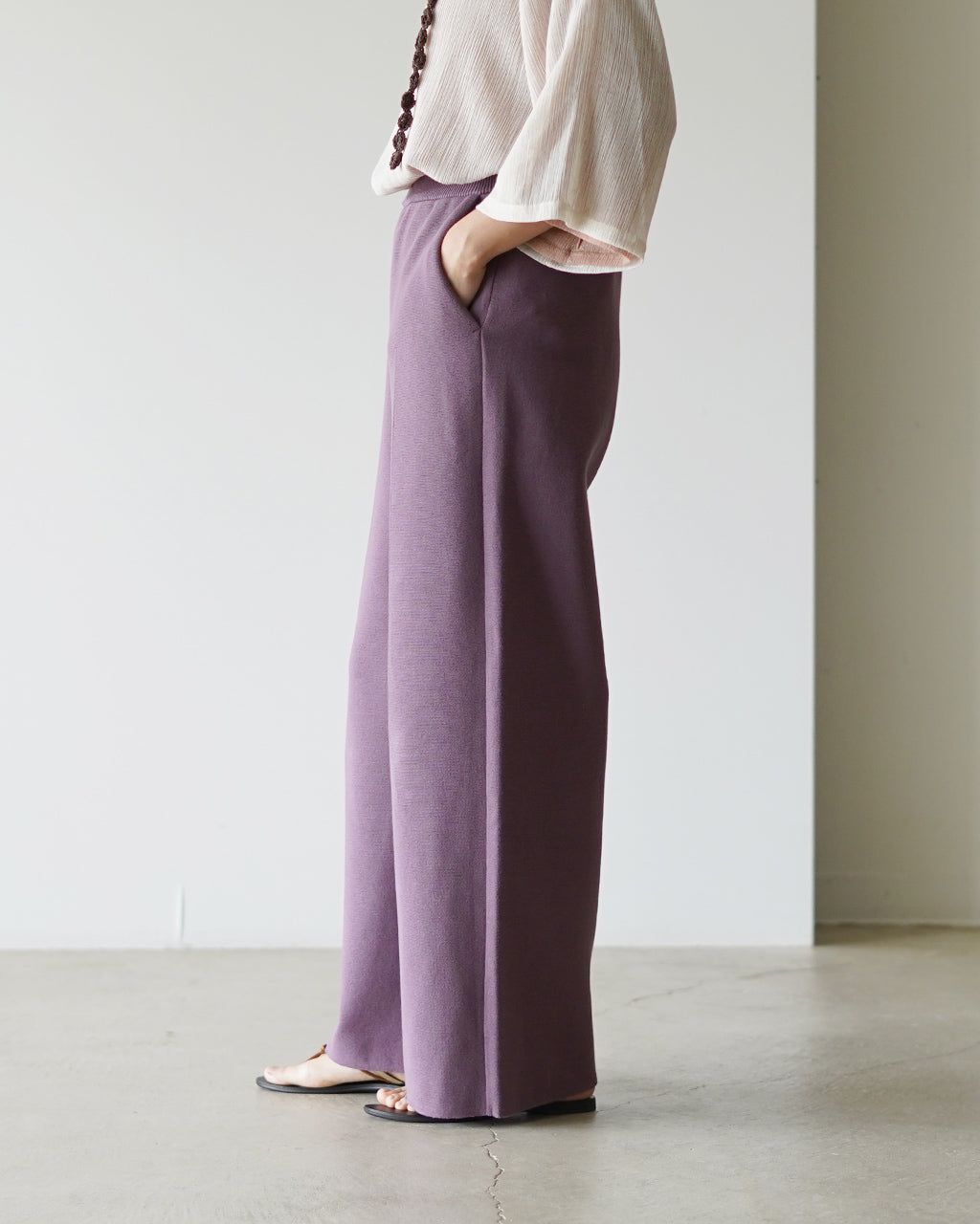 【先行予約】【2026年4月下旬頃入荷予定】KNIT WIDE PANTS YL26-P002