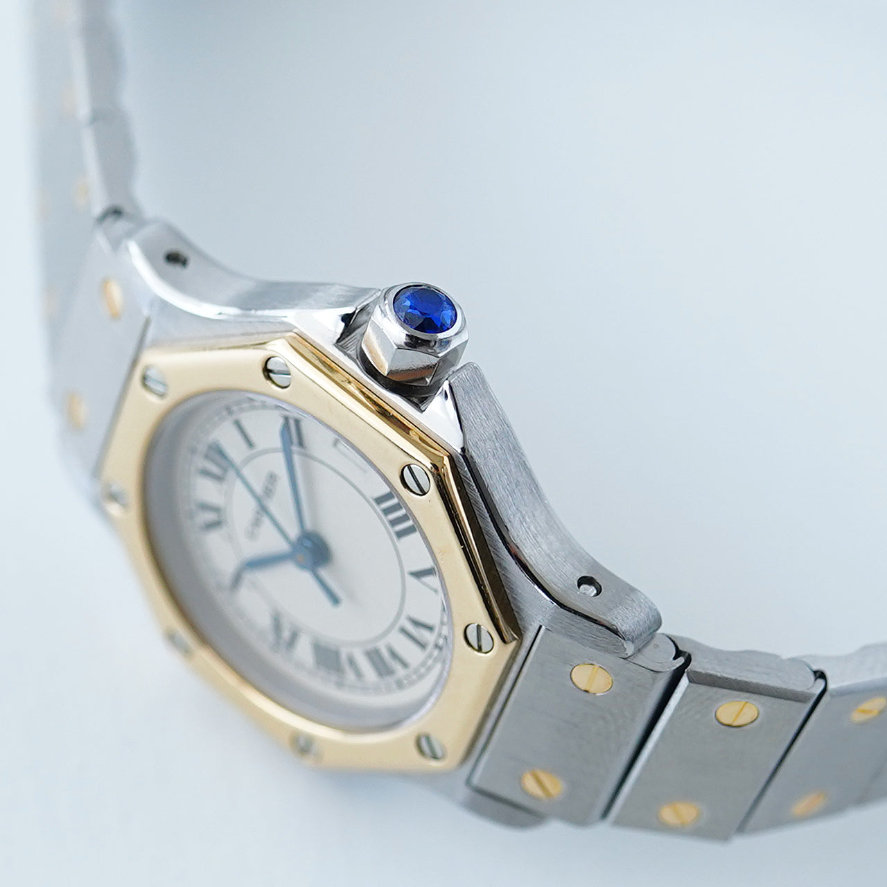 Cartier カルティエ サントスオクタゴン SANTOS OCTAGON SM 1990年代製 アンティーク腕時計 5281 【送料無料】