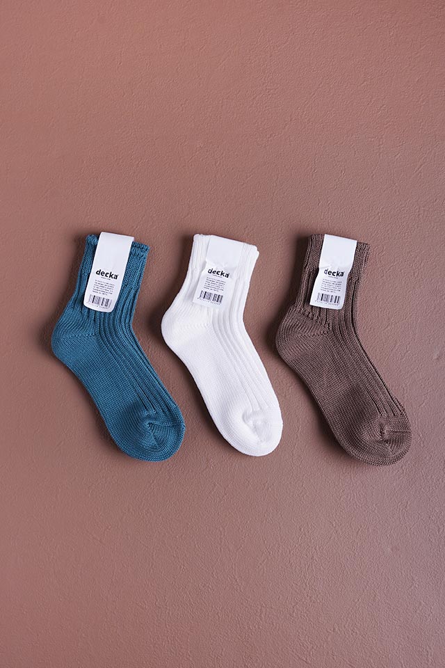 decka Quality socks デカクオリティソックス ローゲージ リブソックス ショートレングス Low Gauge Rib Socks Short Length 靴下  de-26 de-26-2【メール便可】【クーポン対象外】