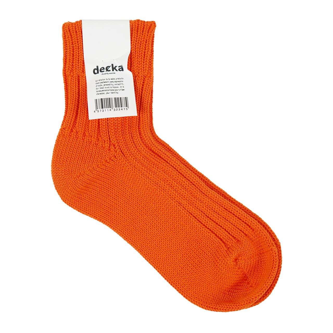 decka Quality socks デカクオリティソックス ローゲージ リブソックス