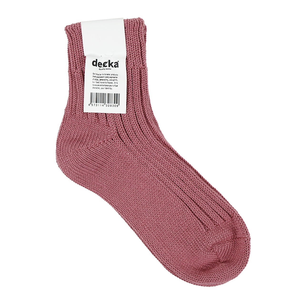 decka Quality socks デカクオリティソックス ローゲージ リブソックス