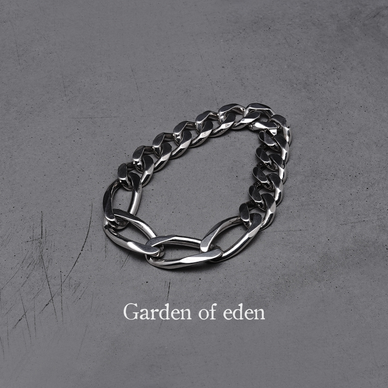 Garden of Eden ガーデンオブエデン シームレス カーブ リンク ブレスレット SEAMLESS CURB LINK BRACE シルバー925 アクセサリー 21AW-SCB06 【送料無料】
