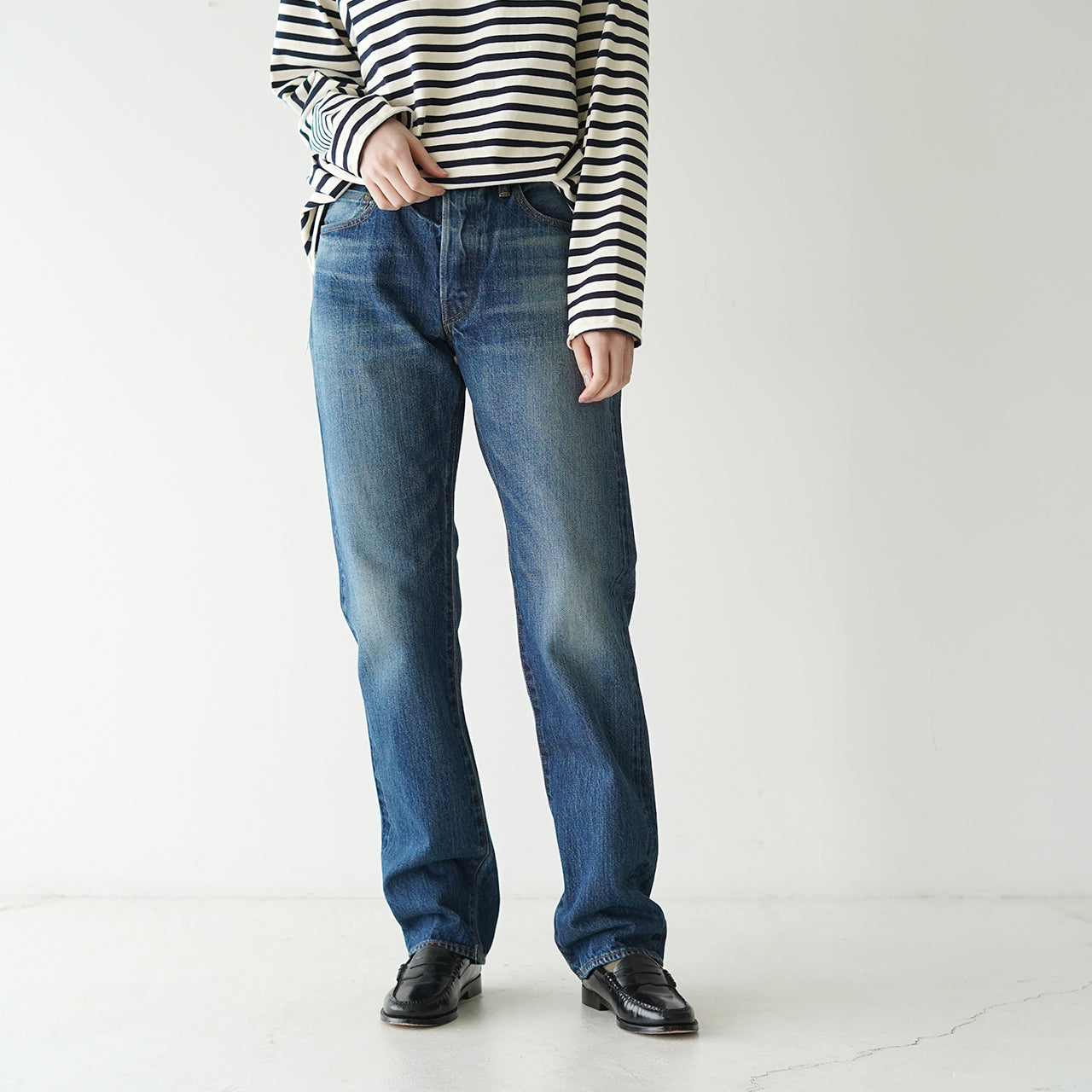 ORDINARY FITS オーディナリーフィッツ オリジナル ストレート 5ポケット デニムパンツ ユーズド ORIGINAL STRAIGHT  5PK DENIM USED ジーンズ OFC-P001 【送料無料】