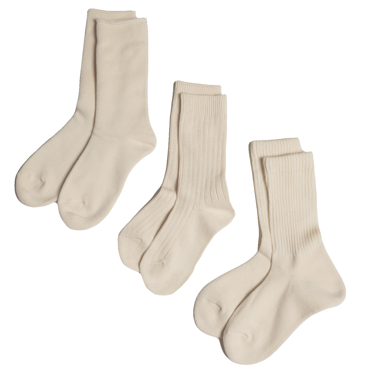 ROTOTO ロトト オーガニック デイリー 3パック クルー ソックス ORGANIC DAILY 3 PACK CREW SOCKS 3足セット  靴下 R1123